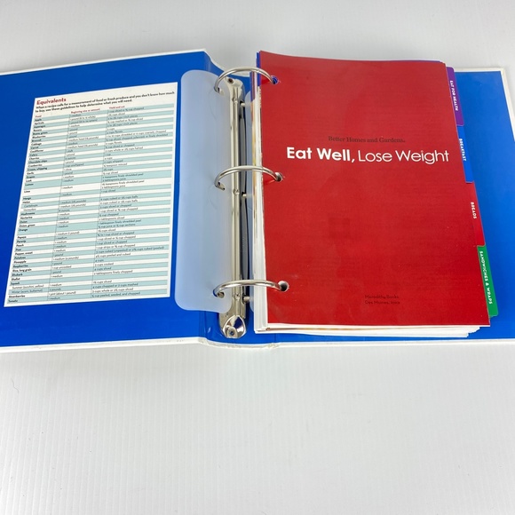Better Homes and Gardens Eat Well Lose Weight Cookbook Hardcover Binder Recipes - Picture 6 of 12